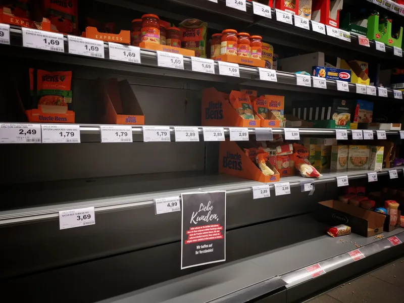 Half-empty shelves in a store — the product equivalent of a launch that found no market
